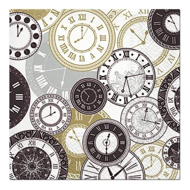 Tovaglioli per DECOUPAGE Twelve oclock 1 pezzo