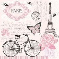 Tovaglioli per DECOUPAGE - Una passeggiata in Parigi - 1 pz