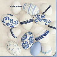 Tovaglioli per decoupage Uova di Pasqua Stile Blu - 1 pz