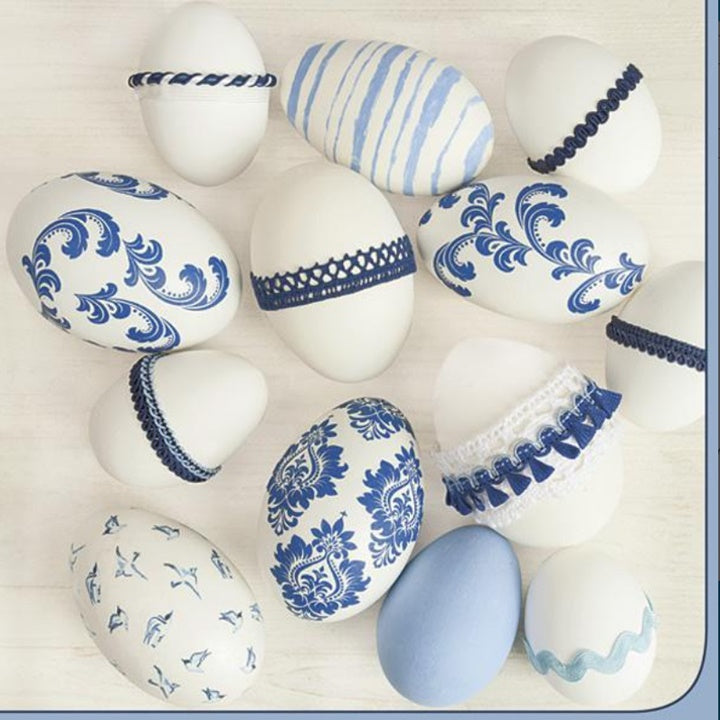 Tovaglioli per decoupage Uova di Pasqua Stile Blu - 1 pz