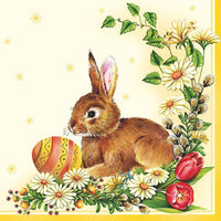 Tovaglioli per disaccoppiare Uovo di Pasqua e Giallo Lepre - 1 pz