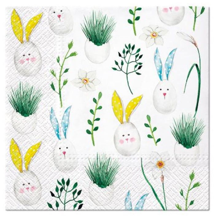 Tovaglioli per il decoupage Uova di coniglio - 1 pz