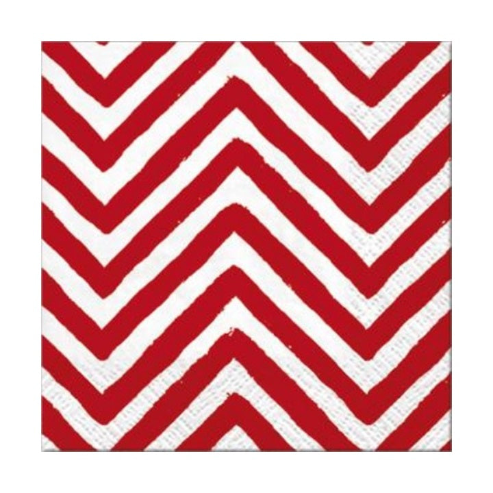 Tovagliolo per decoupage - Big Chevron Red - 1 pz