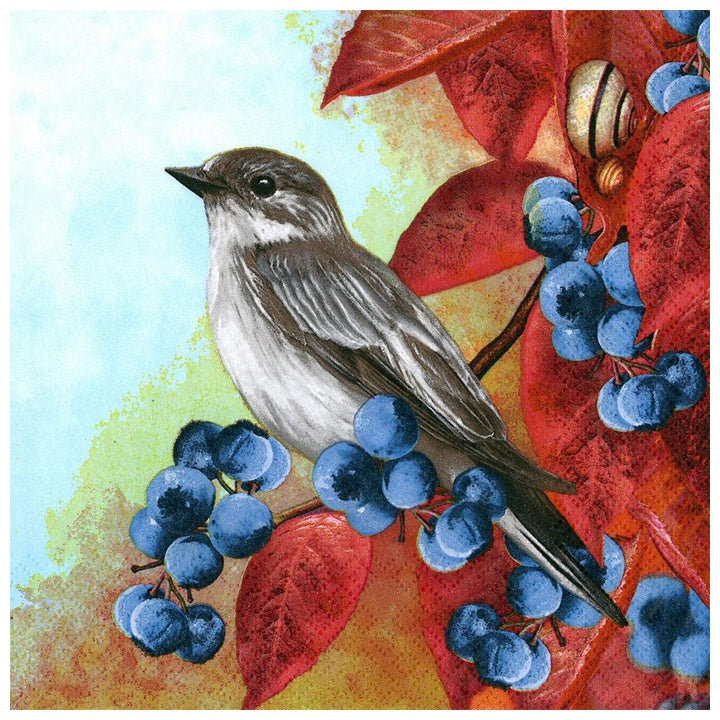 Tovagliolo per decoupage Bird on Blackthorn - 1 pz