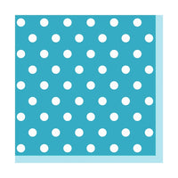 Tovagliolo per decoupage - Blu a puntini - 1 pz