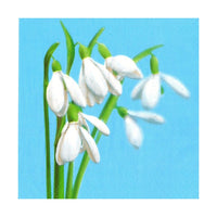 Tovagliolo per decoupage - Bucaneve - 1 pz - SLWI006601