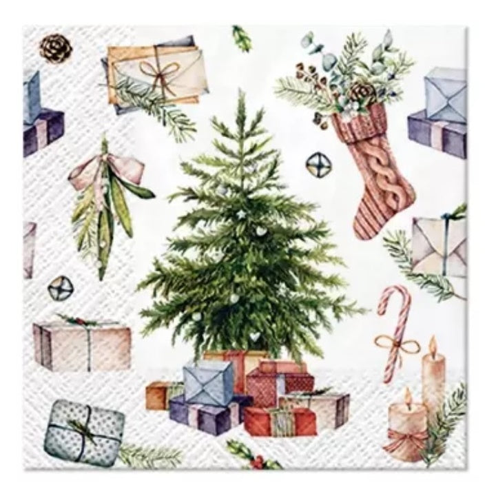 Tovagliolo per decoupage Christmas at Home - 1 pz