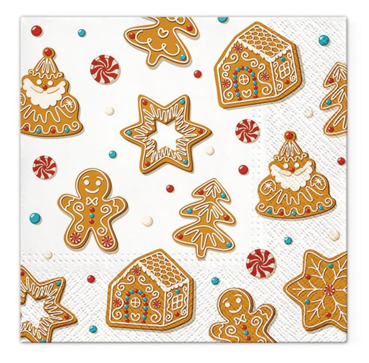 Tovagliolo per decoupage Christmas Gingerbreads - 1 pz