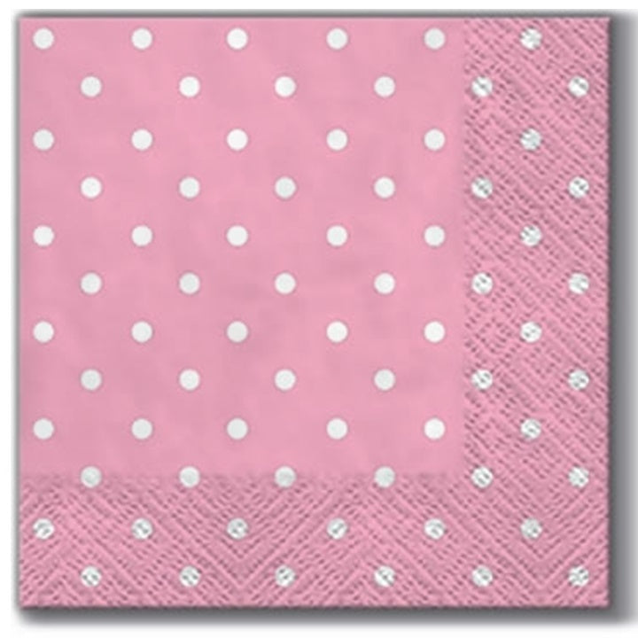 Tovagliolo per decoupage cocktail Pink Dots - 1 pezzo