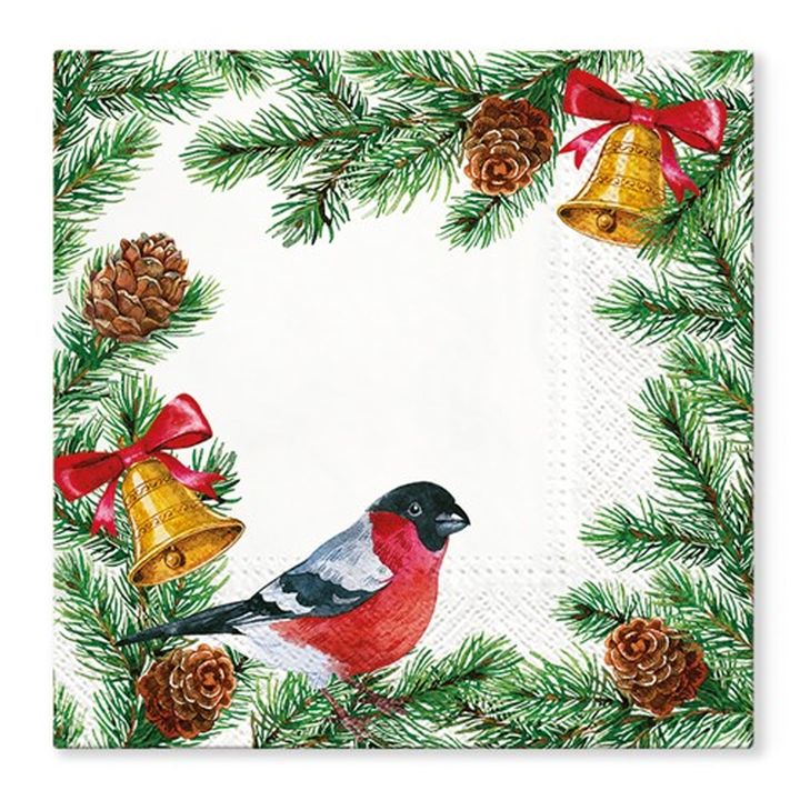Tovagliolo per decoupage Frame with Bells - 1 pz