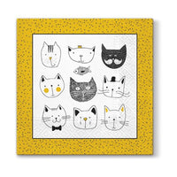Tovagliolo per decoupage - Funny cats - 1 pz