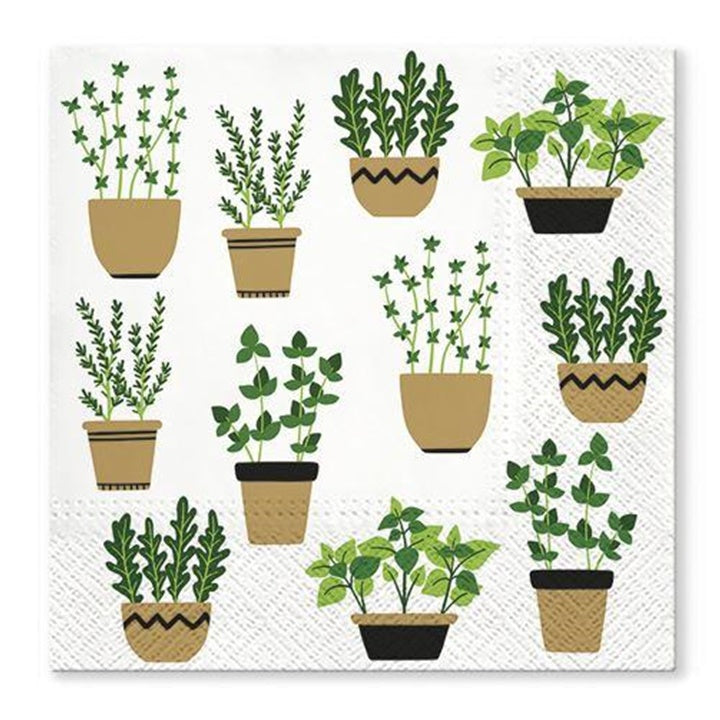 Tovagliolo per decoupage Herbs in Pot - 1 pezzo