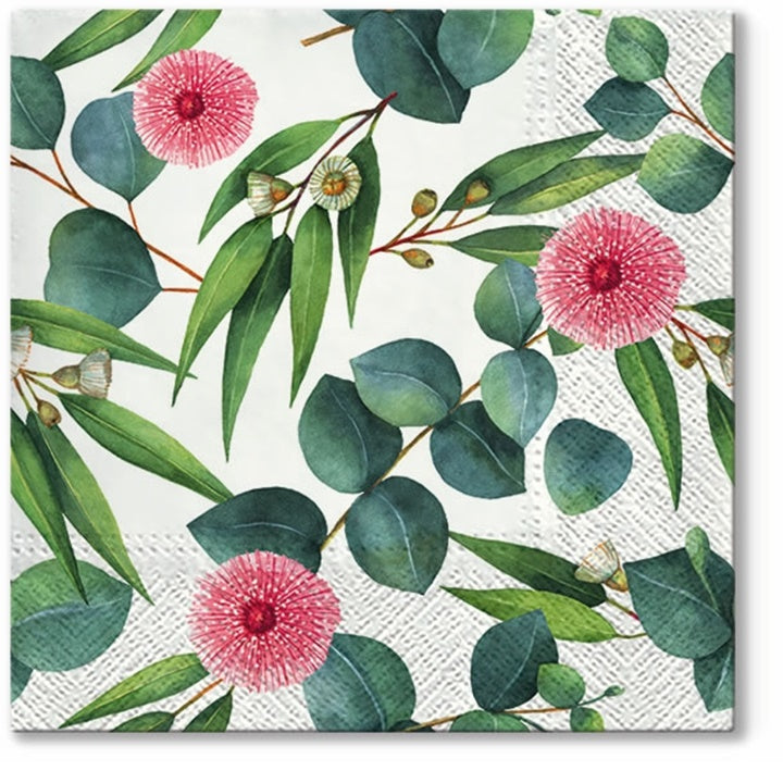 Tovagliolo per decoupage Leaves of Eucalyptus - 1 pezzo