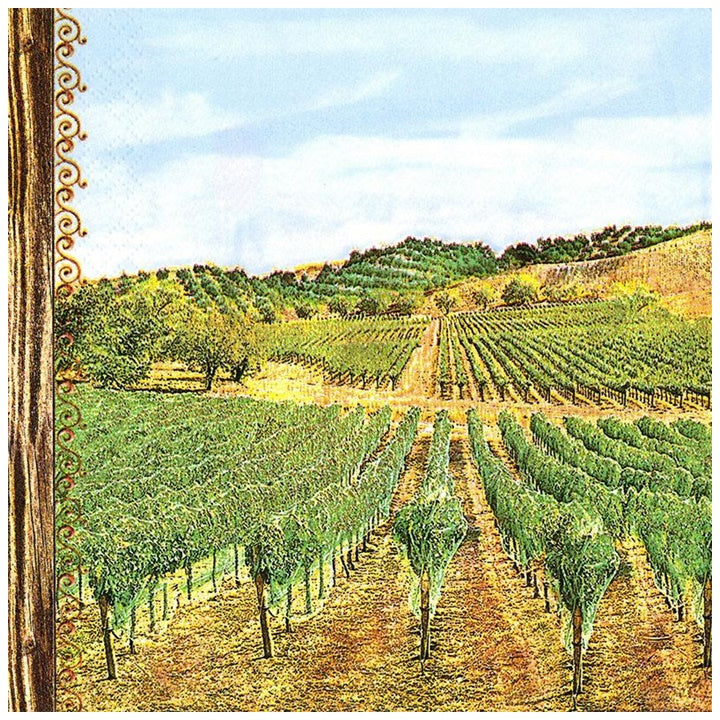 Tovagliolo per decoupage Vineyard - 1 pz