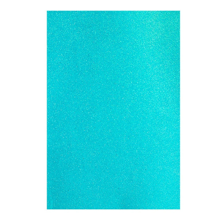 Gomma decorativa EVA - Lucida - Adesiva - 20x30 cm – turquoise-blue