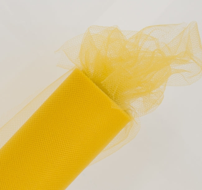 Tulle decorativo 15 cm x 9 m | varie tonalità - Giallo