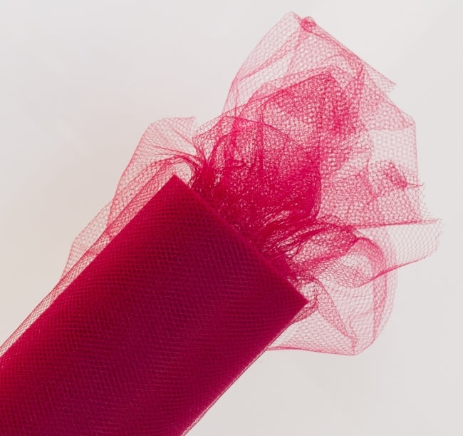 Tulle decorativo 50 cm x 9 m | varie tonalità - Rosso