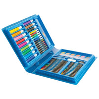 Valigetta artistica in legno per bambini con set da disegno completo