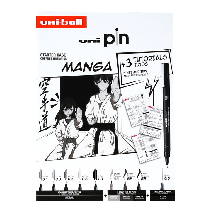 UNI PIN Manga Starter Case Set regalo