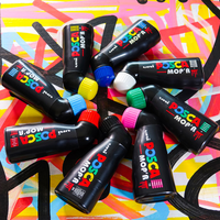 Posca PCM-22 8C MOP´R set di pennarelli, 3 – 19 mm, colori assortiti (8 pz)