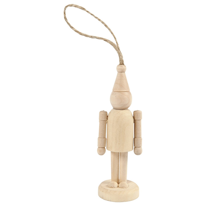 Uomo con cappello - un ornamento in legno