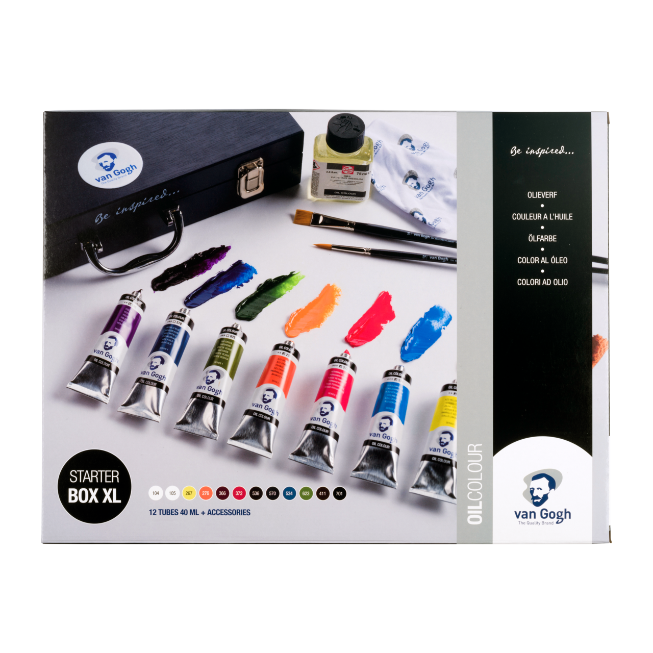 Set di colori a olio ROYAL TALENS Van Gogh starter box XL 12 x 40 ml + accessori