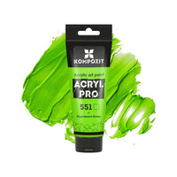 Vernice acrilica fluorescente ACRYL PRO ART Composite 75 ml | diverse tonalità - 551 verde