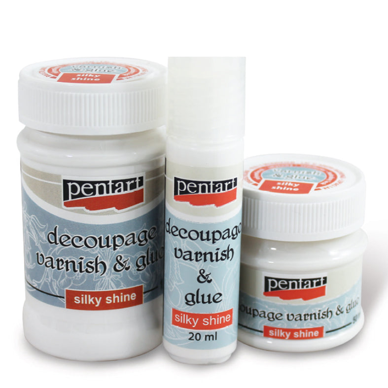 Vernice e colla per decoupage PENTART - 100 ml | volumi diversi