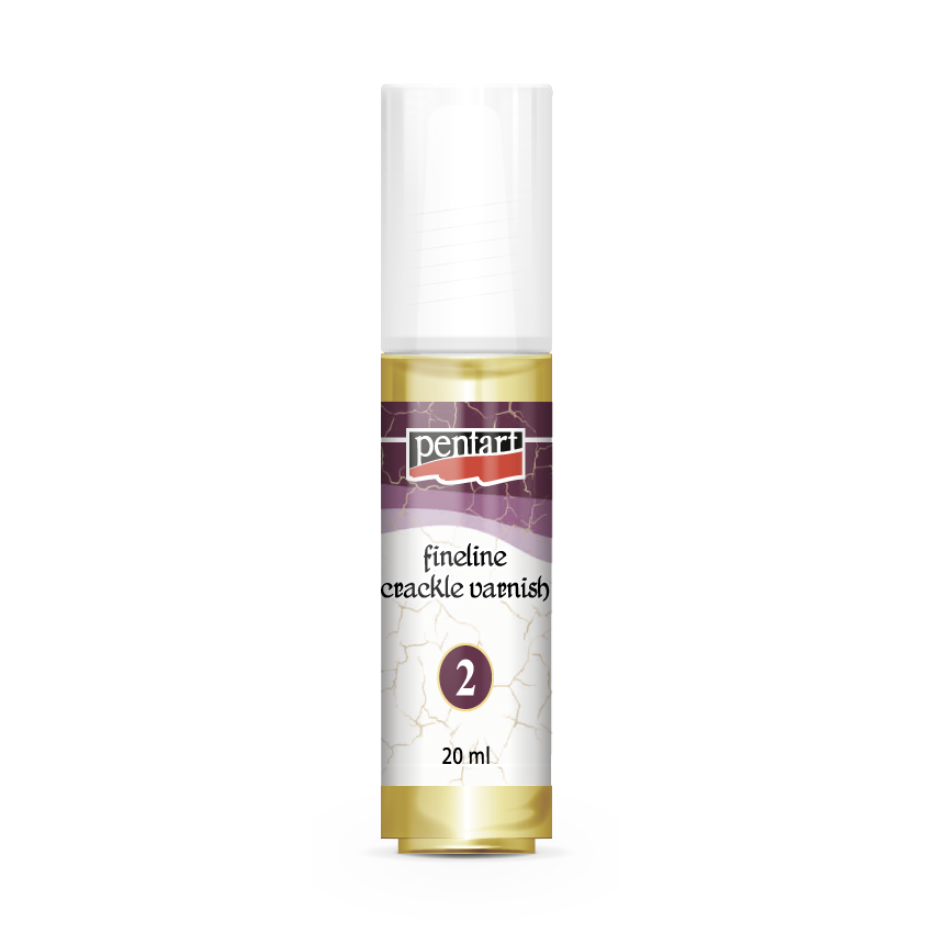 Vernice screpolante Pentart Fineline a crepe sottili, bicomponente, set 2x 20 ml