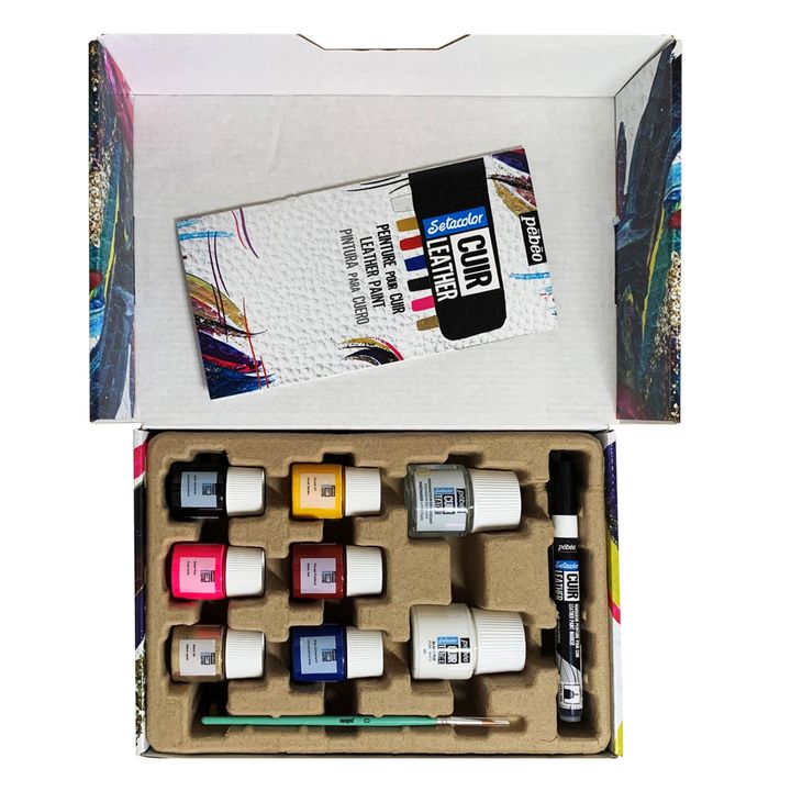 Vernici per pelle Pebeo Setacolor - set di selezione 10 pz.