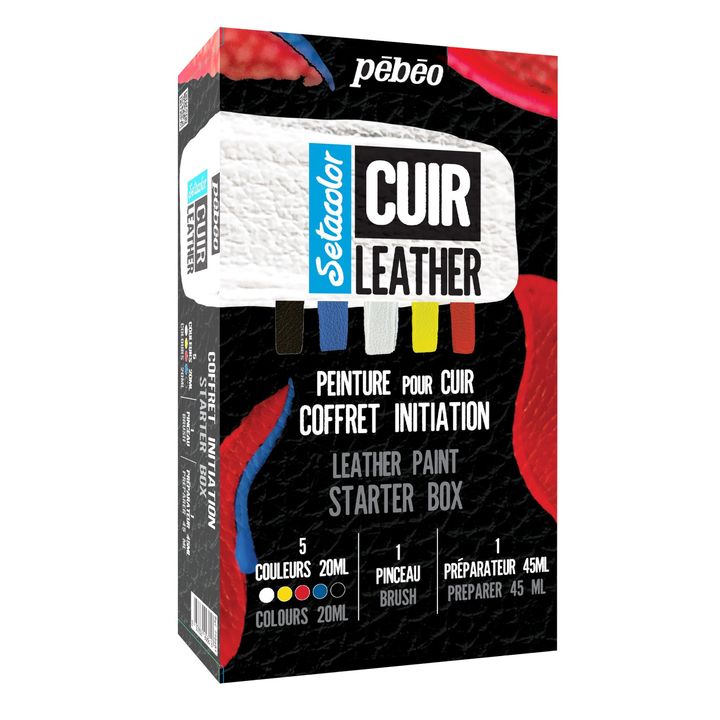 Vernici per pelle Pebeo Setacolor - set iniziale 7 pz.