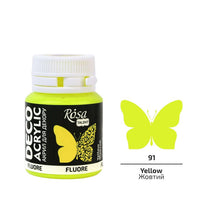 Colore acrilico, ROSA Talent, 20 ml, fluorescente – 91 Giallo