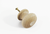 Wooden knob, convex-flat pcs/pack – diam. 35, - 6