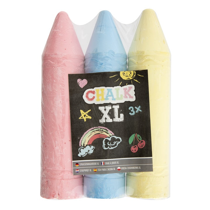Set di gessetti da marciapiede XL – giallo nel frutteto