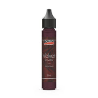 Polvere con un effetto vellutato per la decorazione Pentart – Garnet red