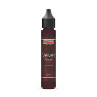 Polvere con un effetto vellutato per la decorazione Pentart – Dark brown