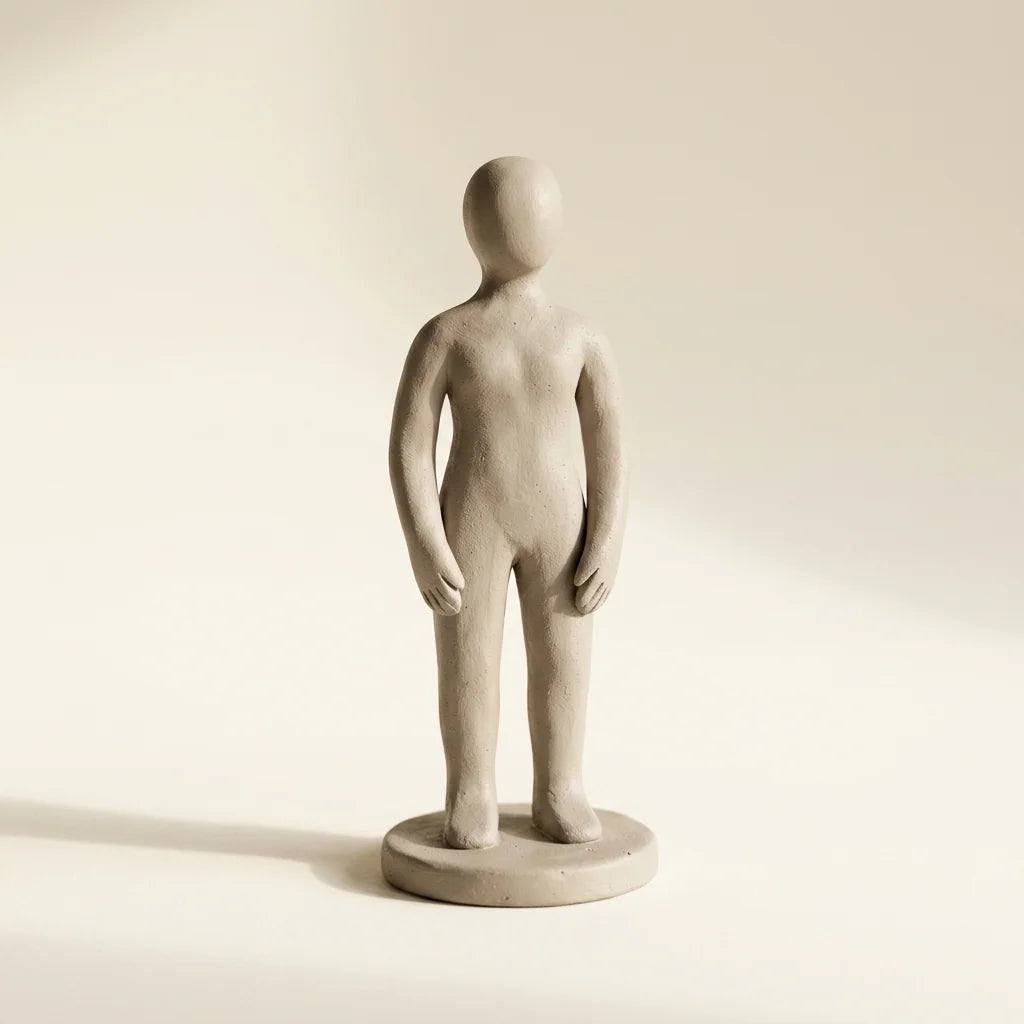 Statuetta modellata a mano con argilla Clay with me