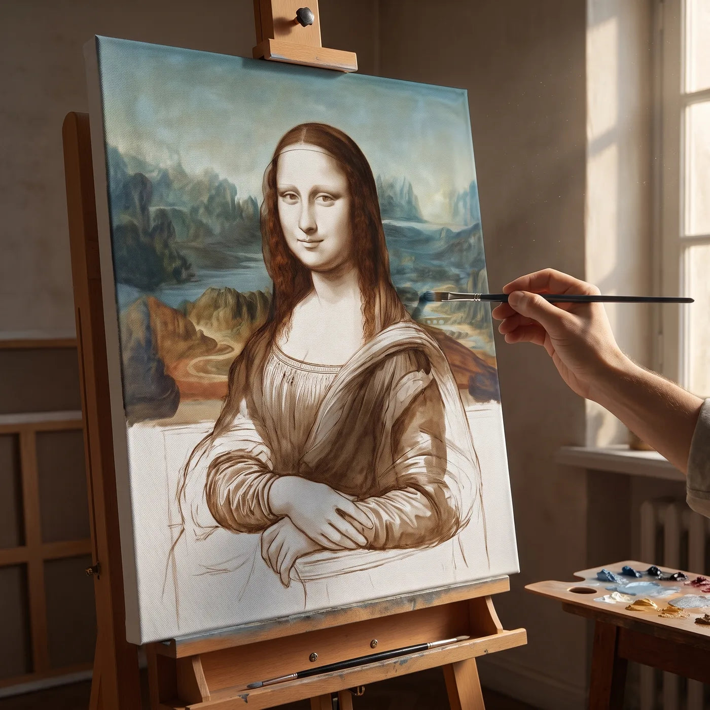 Colore a olio sulla tela di lino MUSEAL